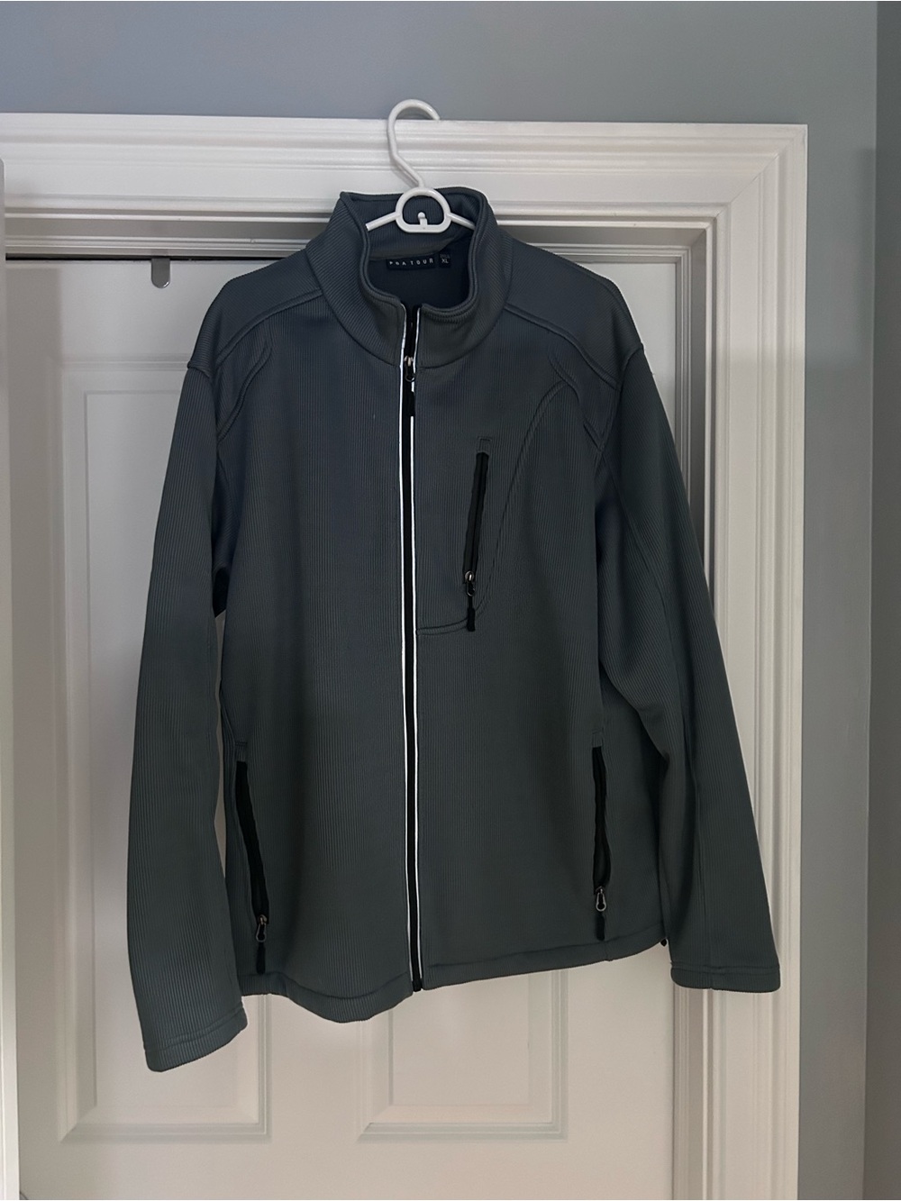 PGA Tour Blue-ish Gray Full-Zip Performance Jacket